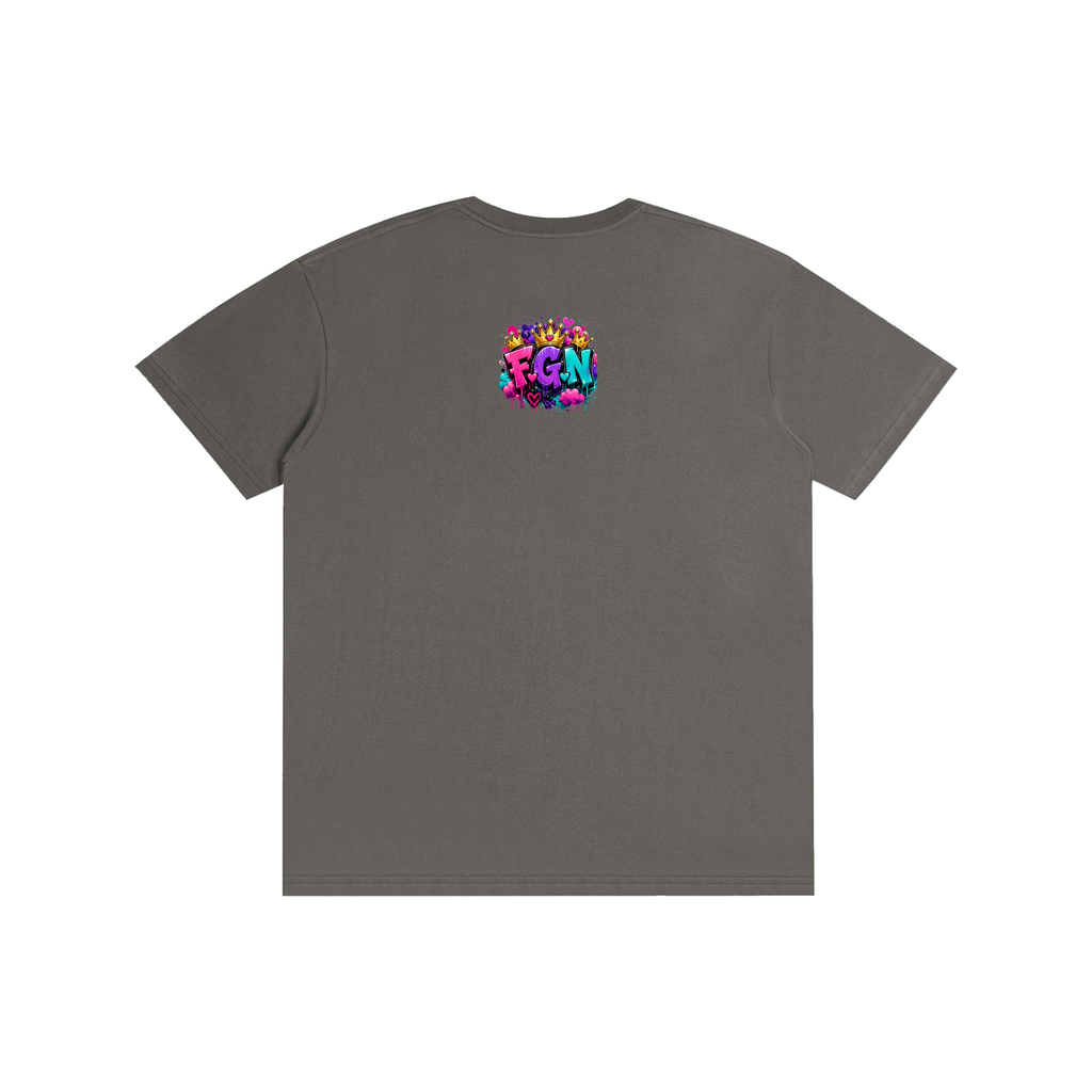 Pure Cotton Unisex T-Shirt w/ Custom Just Because I'm Fluffy...Graphic Design Front & FGN Logo Back