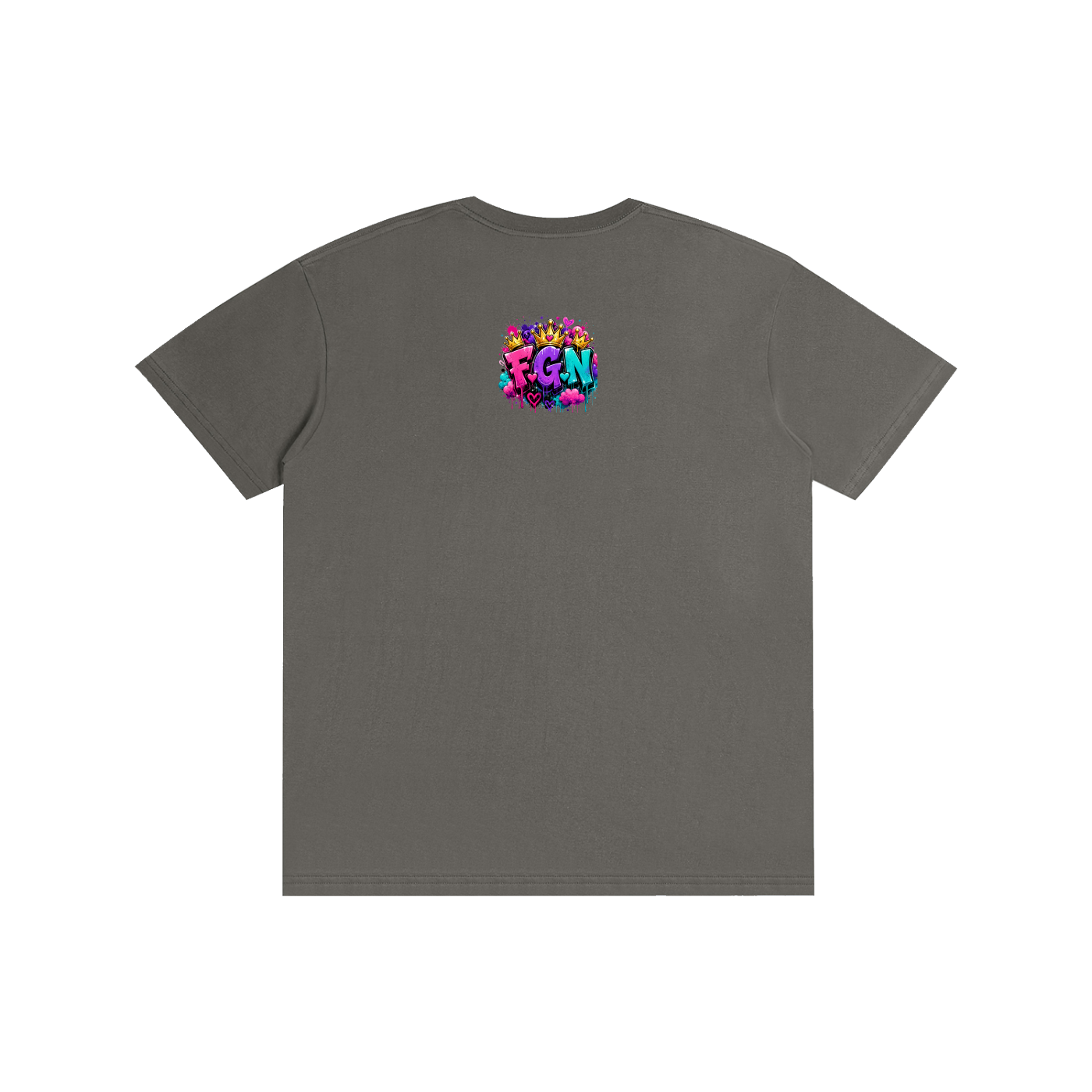 Pure Cotton Unisex T-Shirt w/ Custom Just Because I'm Fluffy...Graphic Design Front & FGN Logo Back