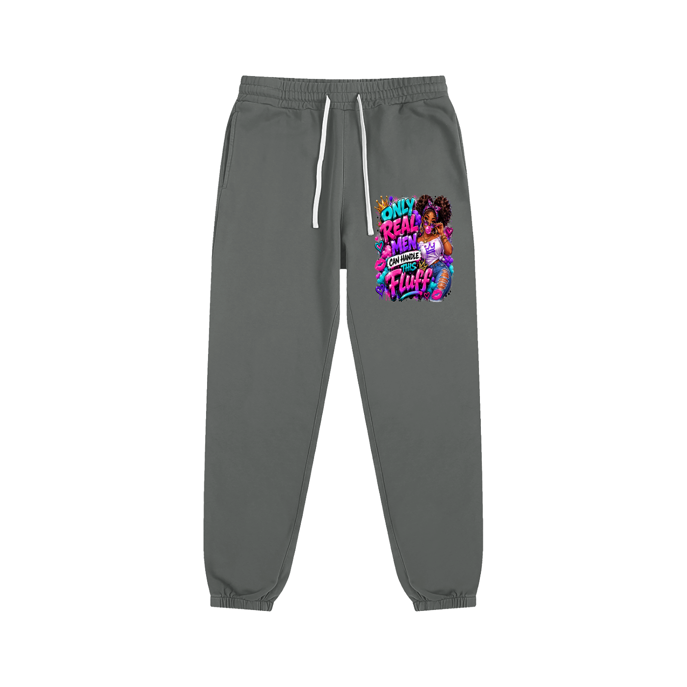 Essential Sweatpants w/ Custom FGN Graphic Design-Only Real MenFront