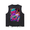 Snow Washed Raw-Hem Tank Top w/Custom FGN Logo Back  & Only Real Men...Graphic Design Front