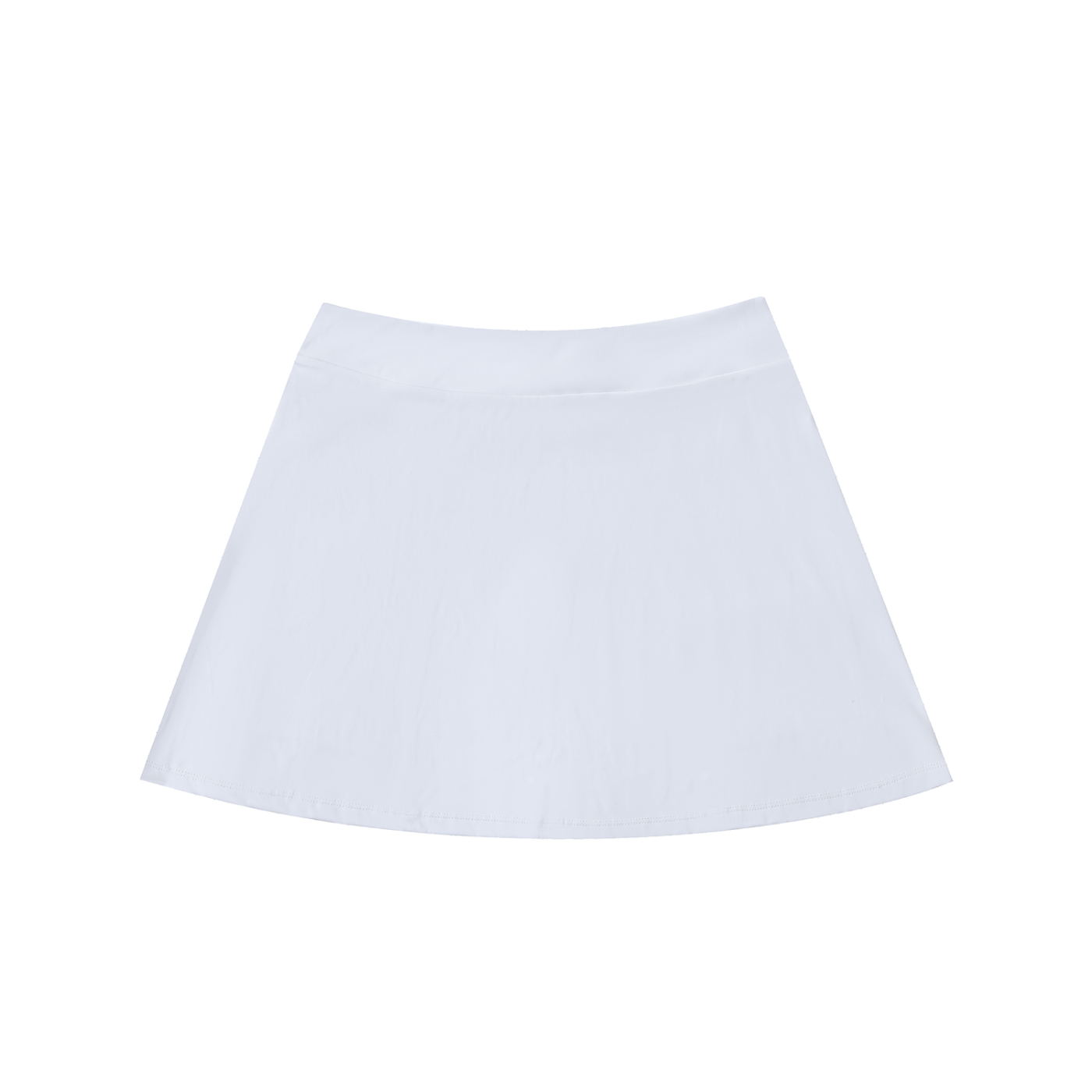 High-Waist Pocketed A-Line Skirt Fluffy Girl Nation Logo-Front