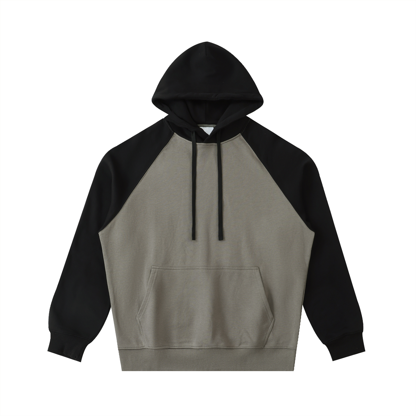 Color-Block Raglan Sleeve Hoodie w/ Custom Graphic Design_Ain't No Love_Back