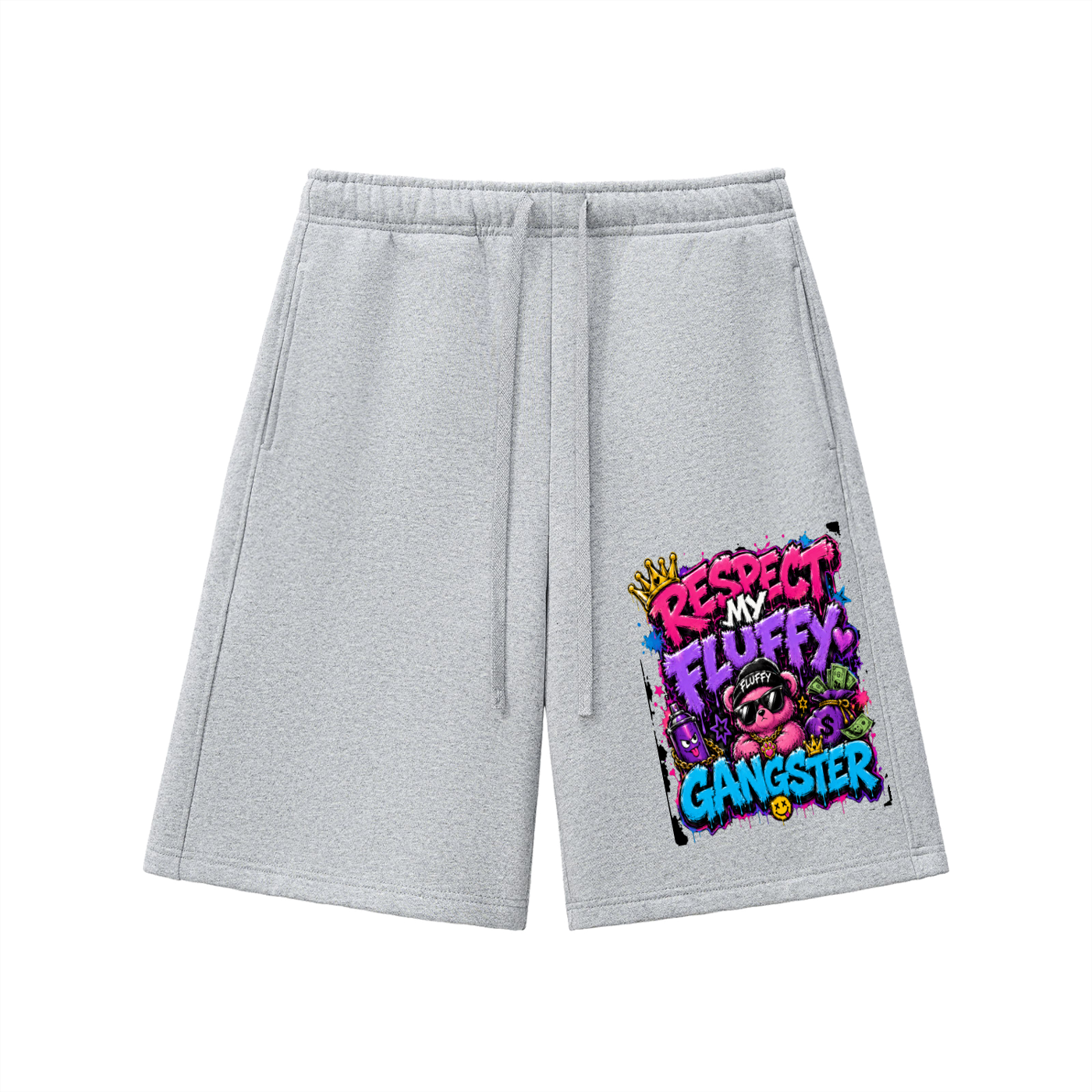 Essential Heavyweight Fleece Shorts w/ Custom Graphic Design Repect My-Front
