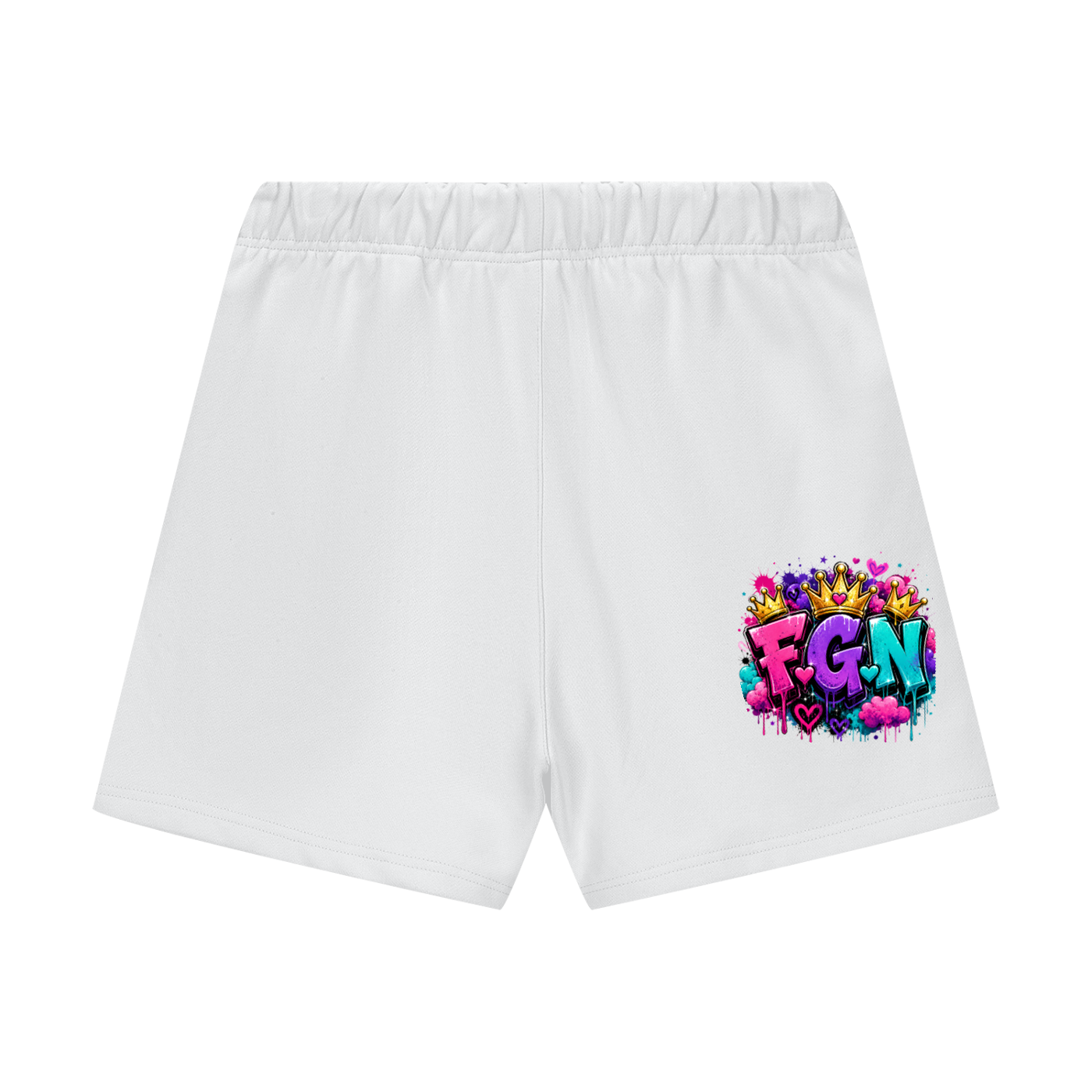 Unisex Heavyweight Fleece Loose Fit Shorts w/Custom Graphic Design Just because I'm Fluffy...Front & FGN Logo Back