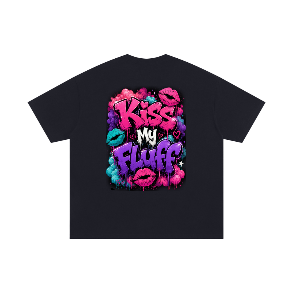 Unisex Oversized Cotton T-Shirt w/ Custom FGN Logo Front & K.M.F Graphic Design Back