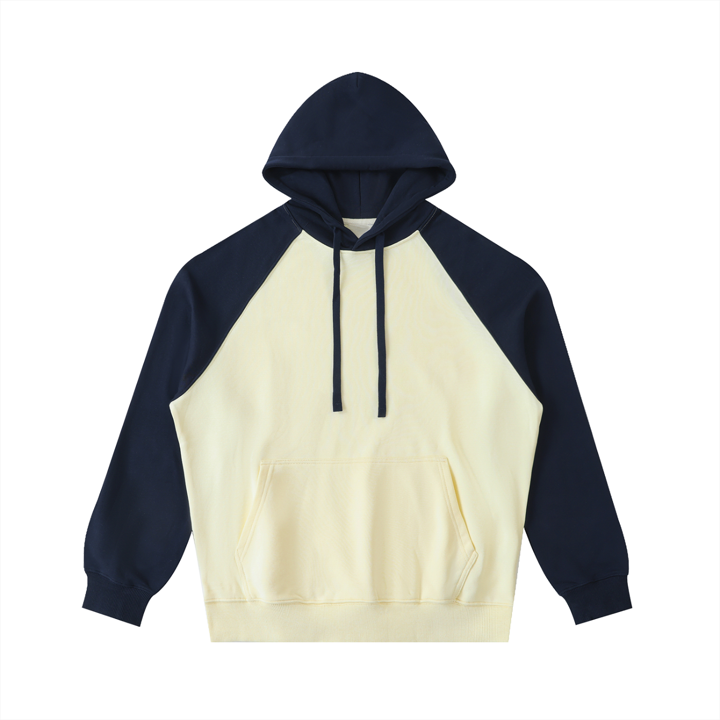 Color-Block Raglan Sleeve Hoodie w/ Custom Graphic Design_Ain't No Love_Back