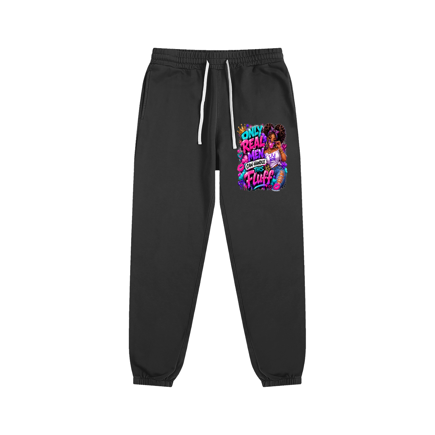 Essential Sweatpants w/ Custom FGN Graphic Design-Only Real MenFront