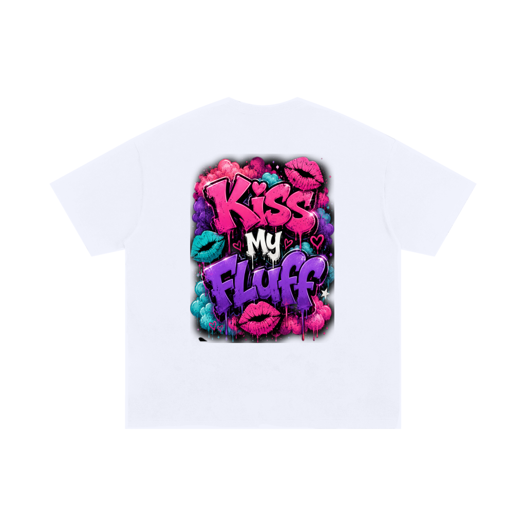 Unisex Oversized Cotton T-Shirt w/ Custom FGN Logo Front & K.M.F Graphic Design Back