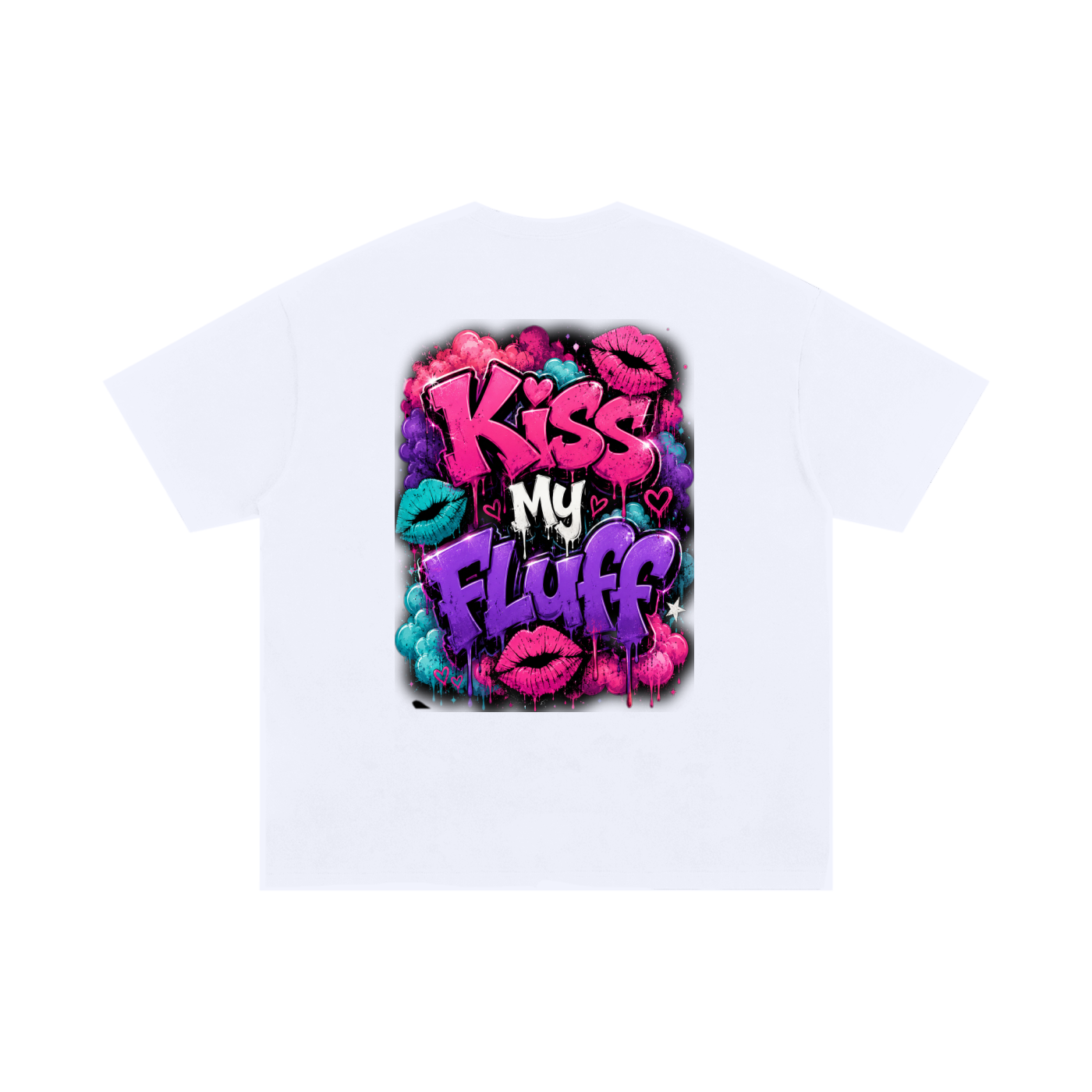 Unisex Oversized Cotton T-Shirt w/ Custom FGN Logo Front & K.M.F Graphic Design Back