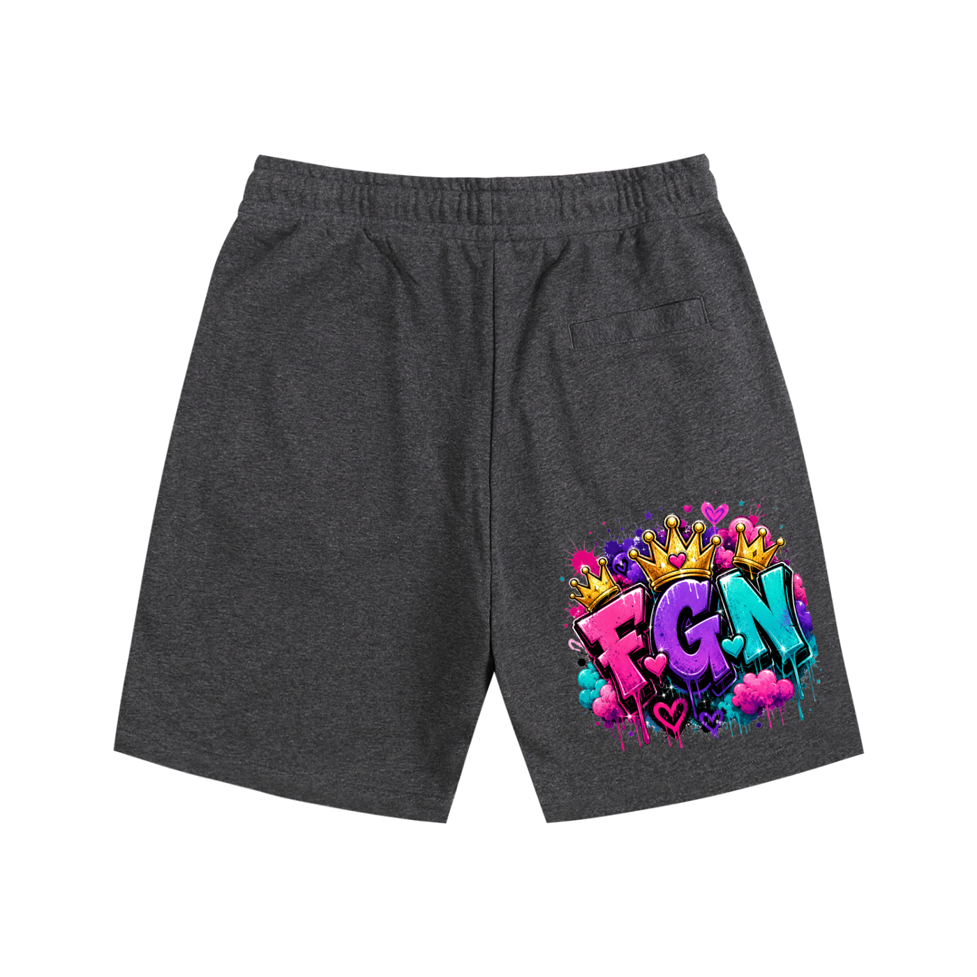 Essential Cotton Shorts w/ Custom FGN Graphic Design-Only Real Men...Front & FGN Logo Back
