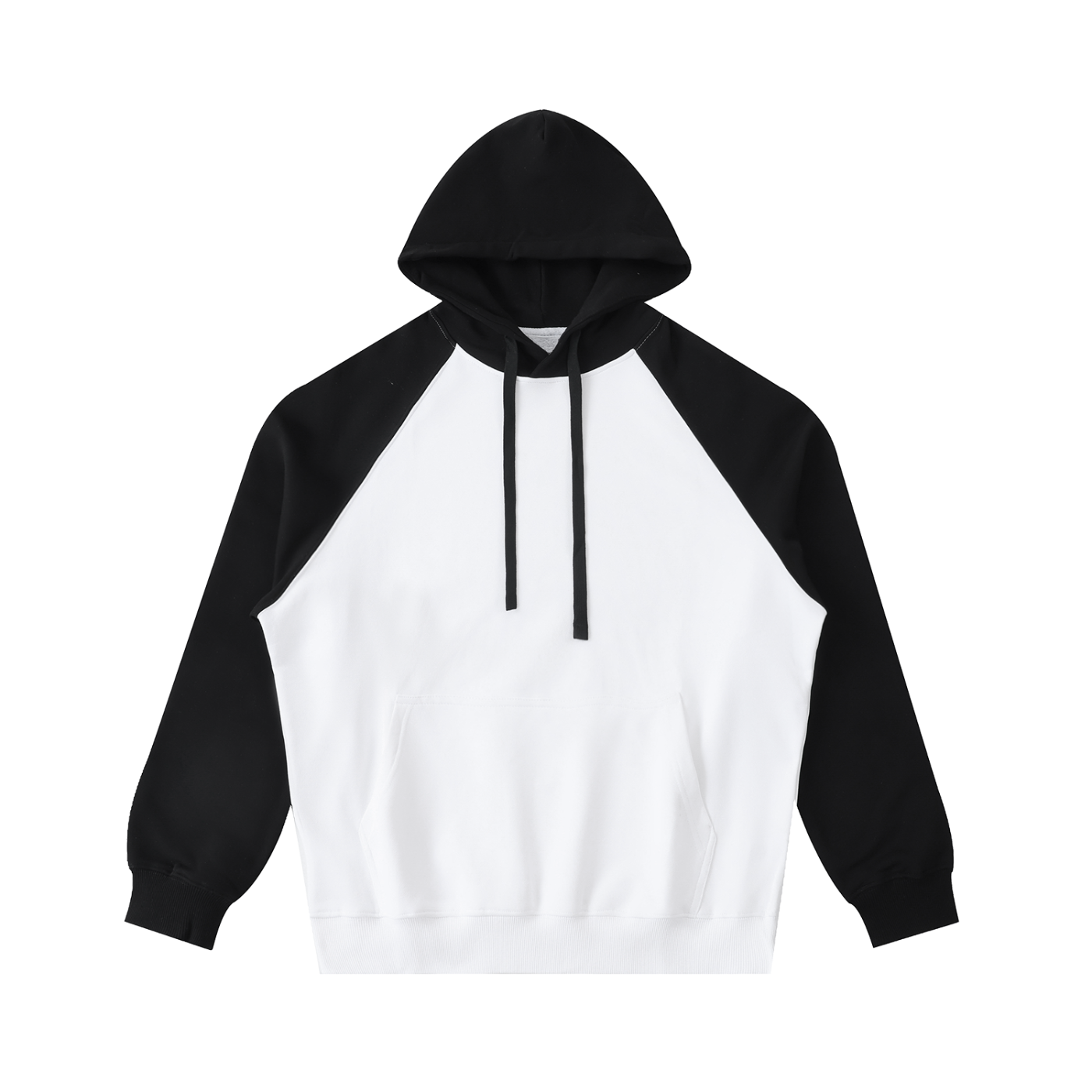 Color-Block Raglan Sleeve Hoodie w/ Custom Graphic Design_Ain't No Love_Back