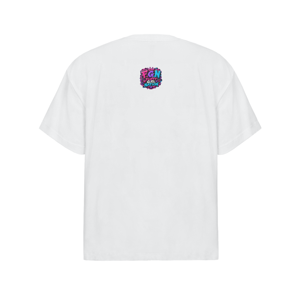 Streetwear Oversized Cotton T-Shirt w/ Custom Graphic Design Respect Front & FGN Logo Back
