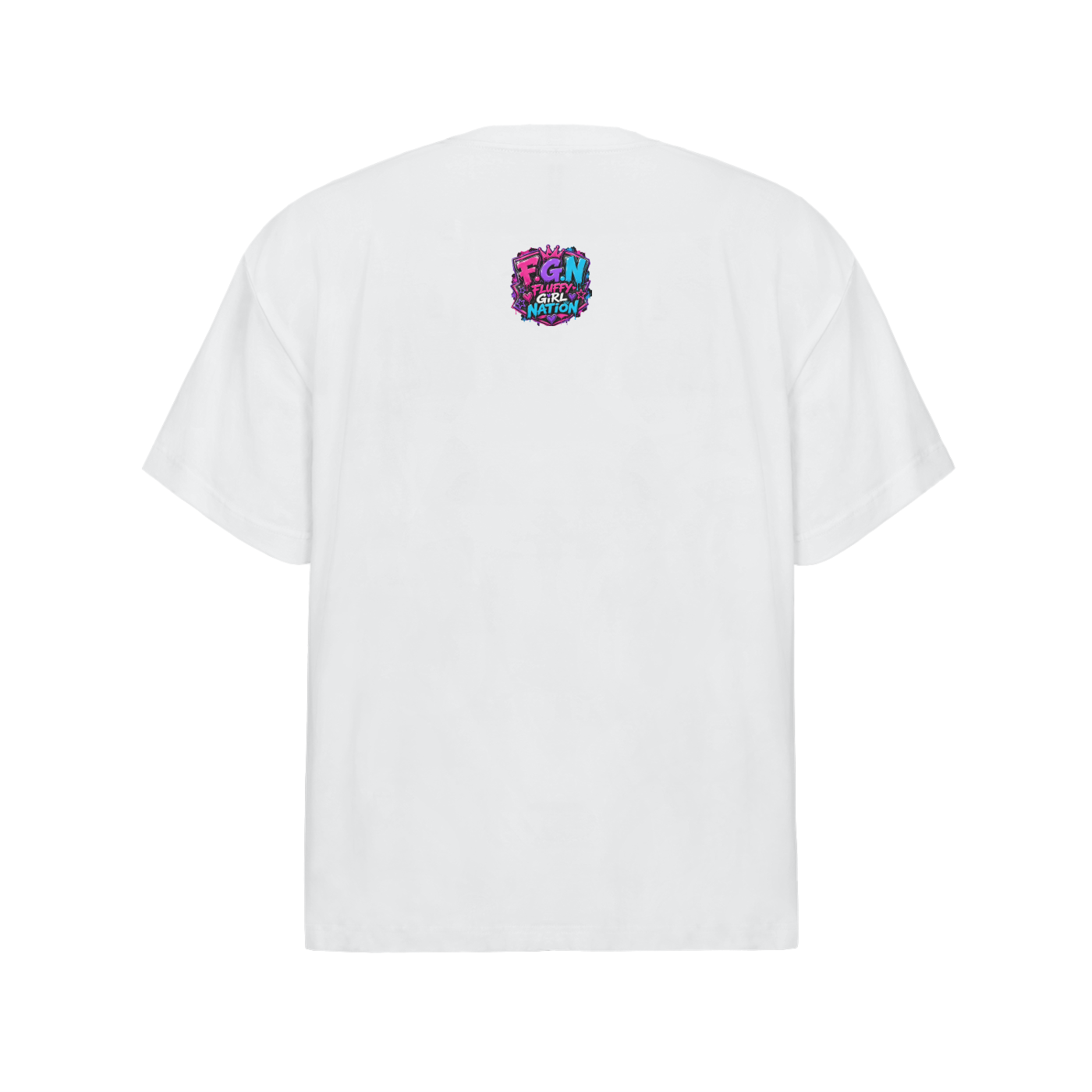 Streetwear Oversized Cotton T-Shirt w/ Custom Graphic Design Respect Front & FGN Logo Back