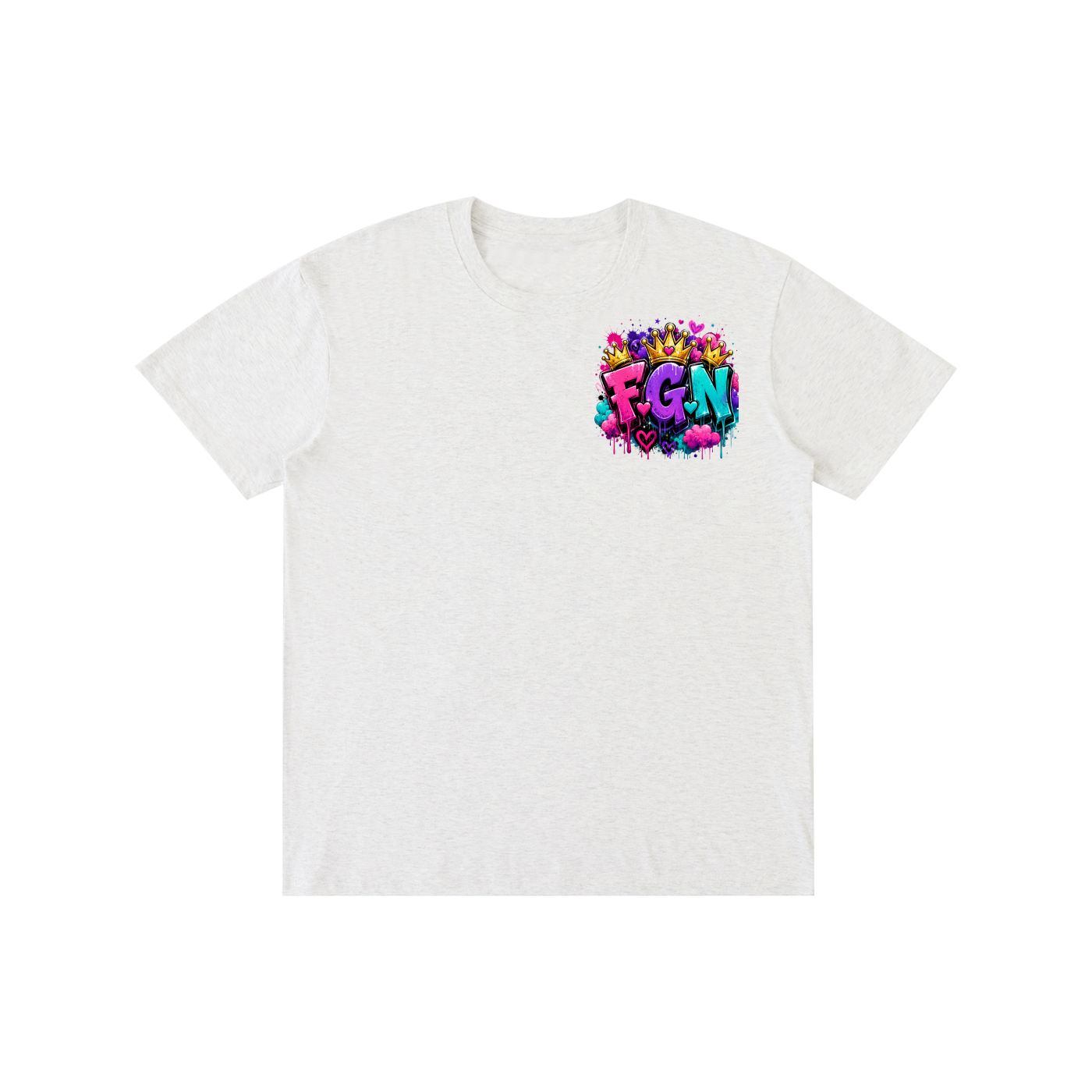 Pure Cotton Unisex T-Shirt w/ Custom FGN Logo Front & Only Real Men...Graphic Design Back