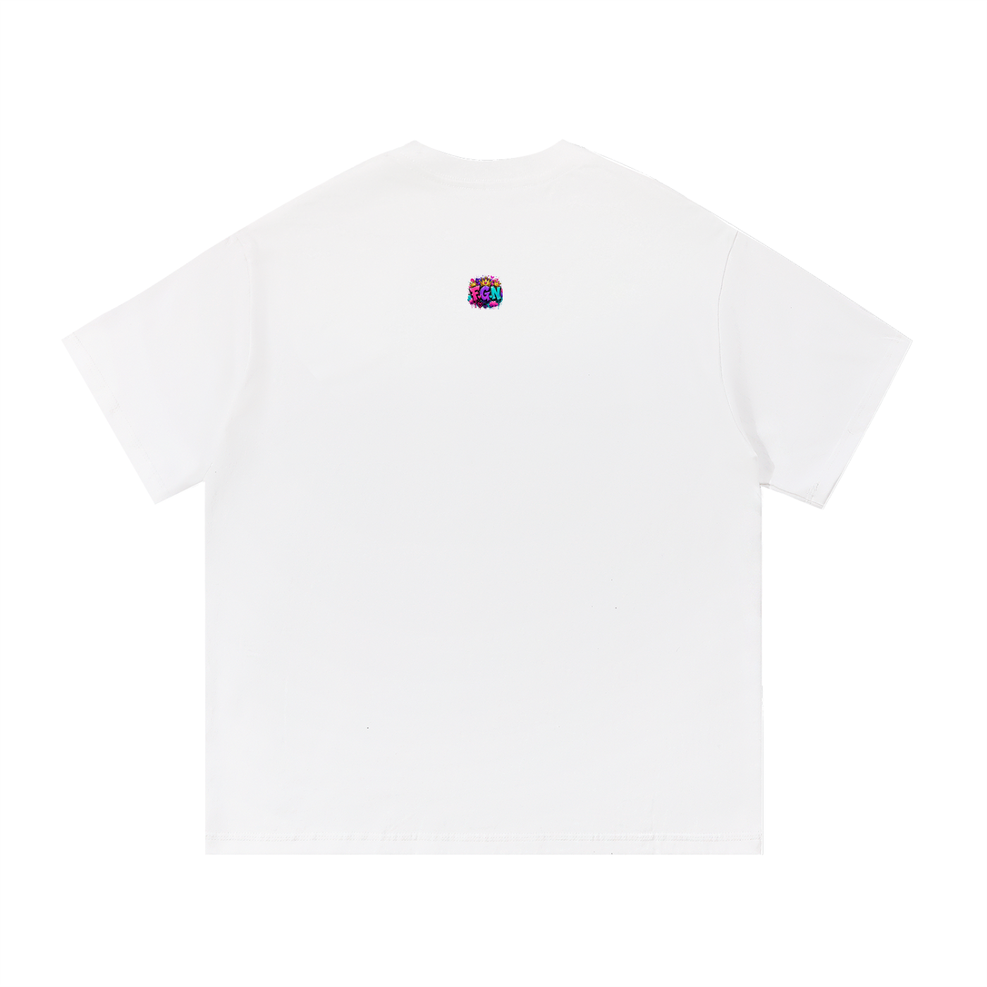Essential Cotton T-Shirt Fluffy Girl Nation Logo-Front
