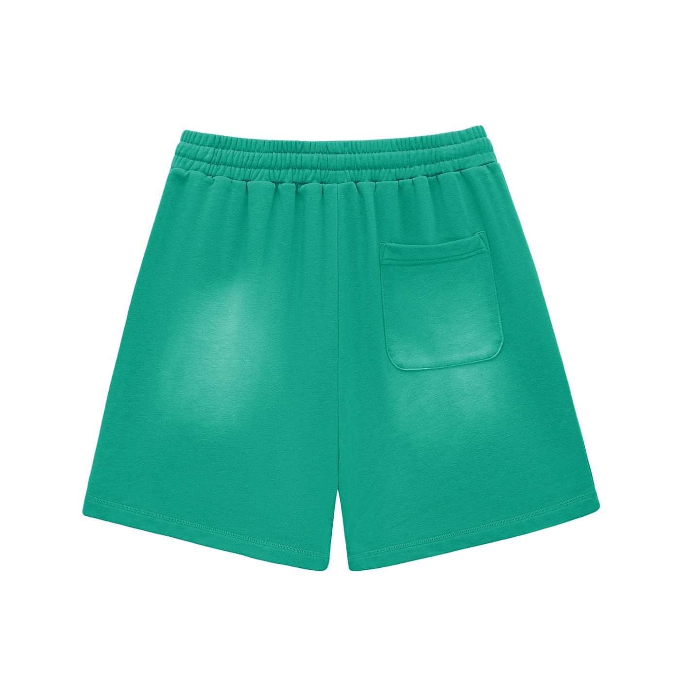 Sun Fade Raw Edge Cotton Shorts w/ Custom FGN Graphic Design-Just Because I'm Fluffy Front