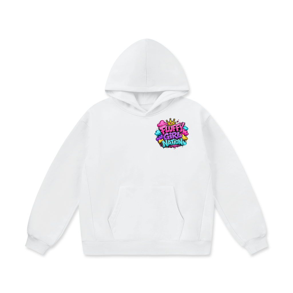 Oversize Heavyweight Fleece Hoodie w/ Front and Back FGN Logos
