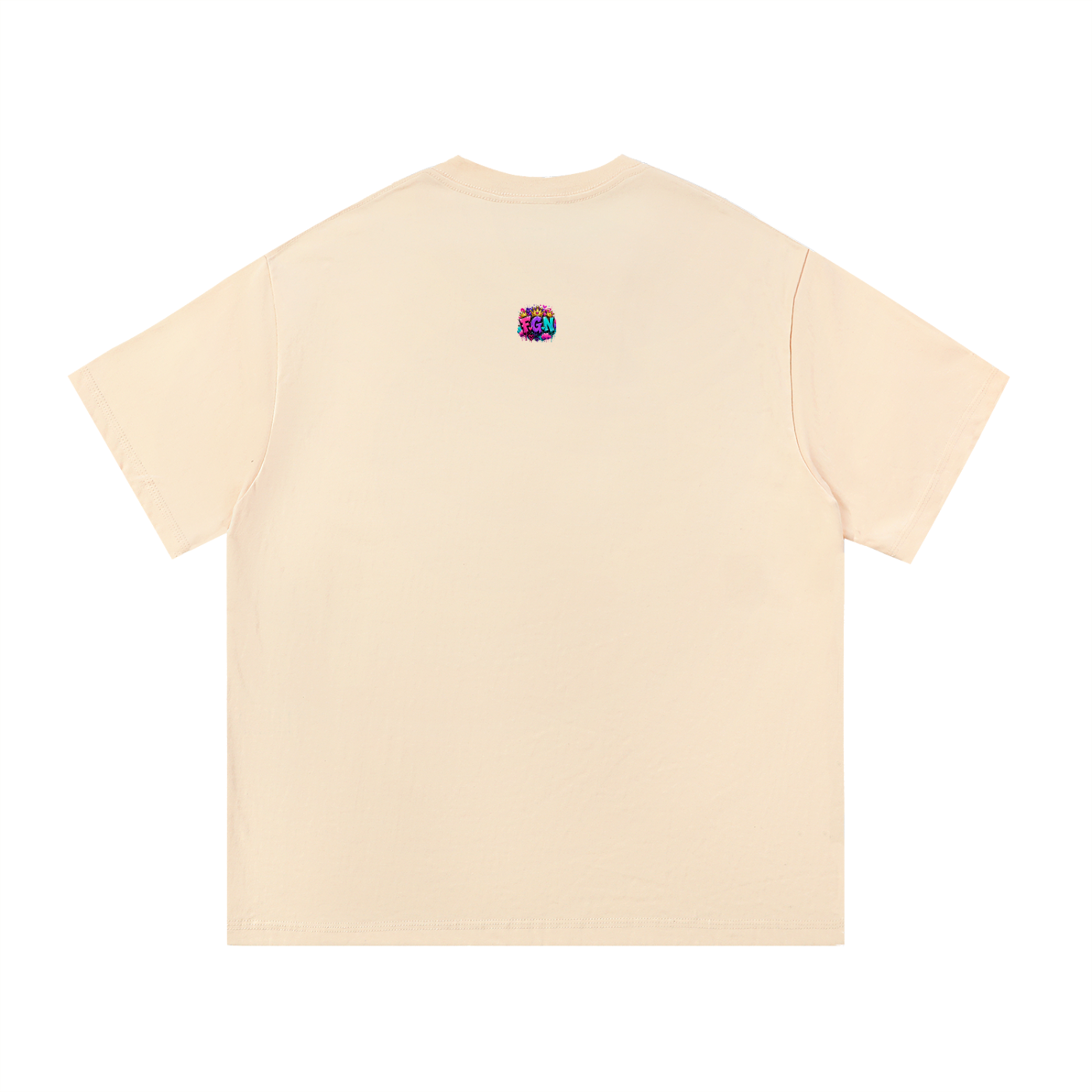 Essential Cotton T-Shirt Fluffy Girl Nation Logo-Front