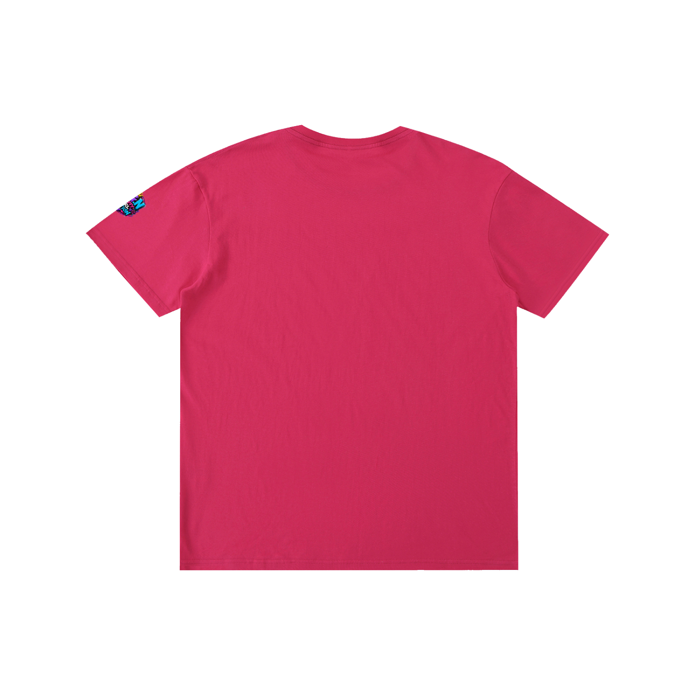 Pure Cotton Unisex T-Shirt w/Custom FGN Logo-Left Sleeve & Graphic Design Front-Fluff Em'