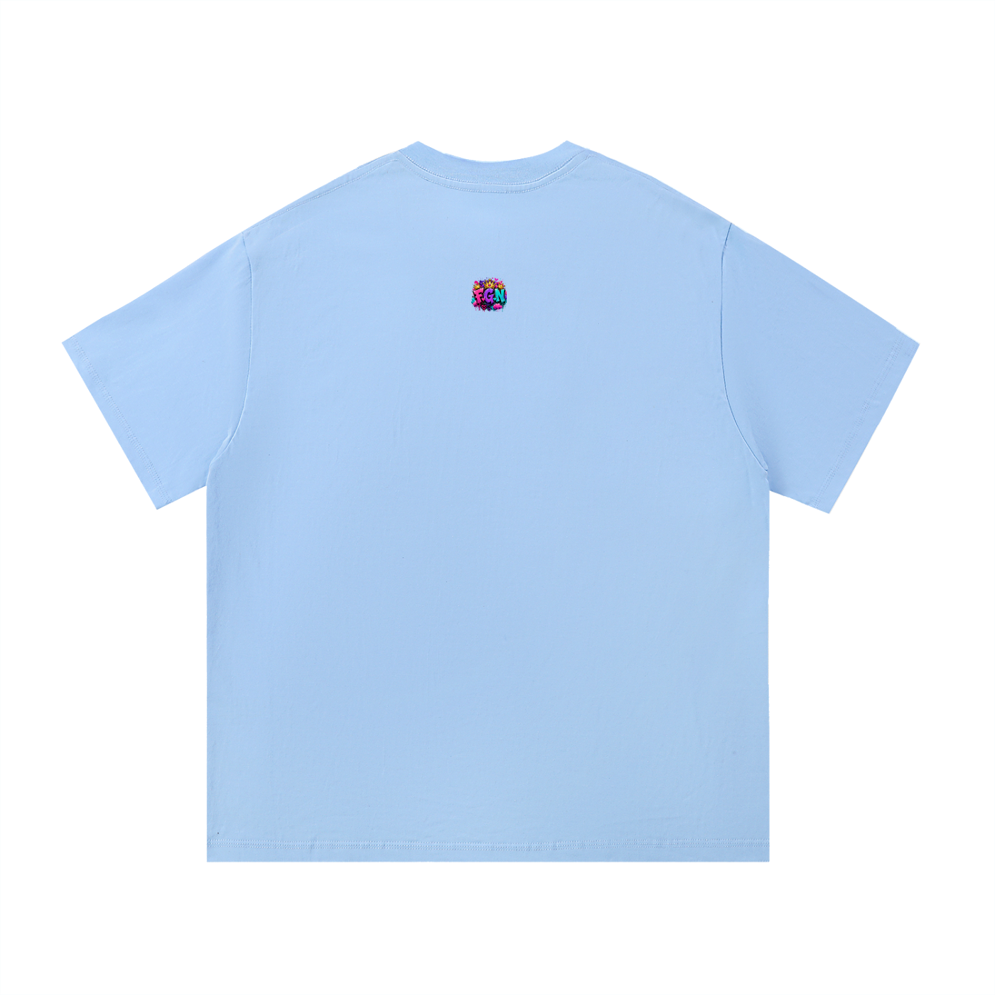 Essential Cotton T-Shirt Fluffy Girl Nation Logo-Front