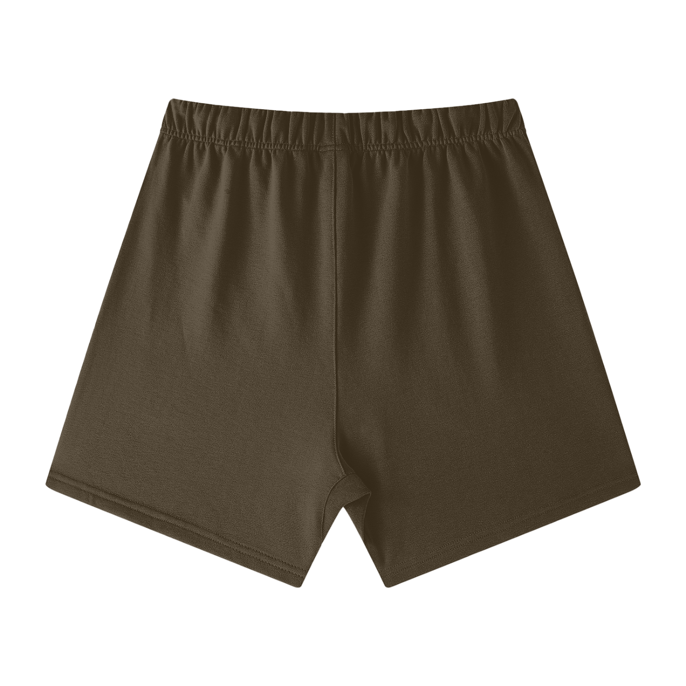 Unisex Earth Tone Loose Fit Cotton Shorts w/ Custom Graphic Design_Fluffy Thighs Matter_Front