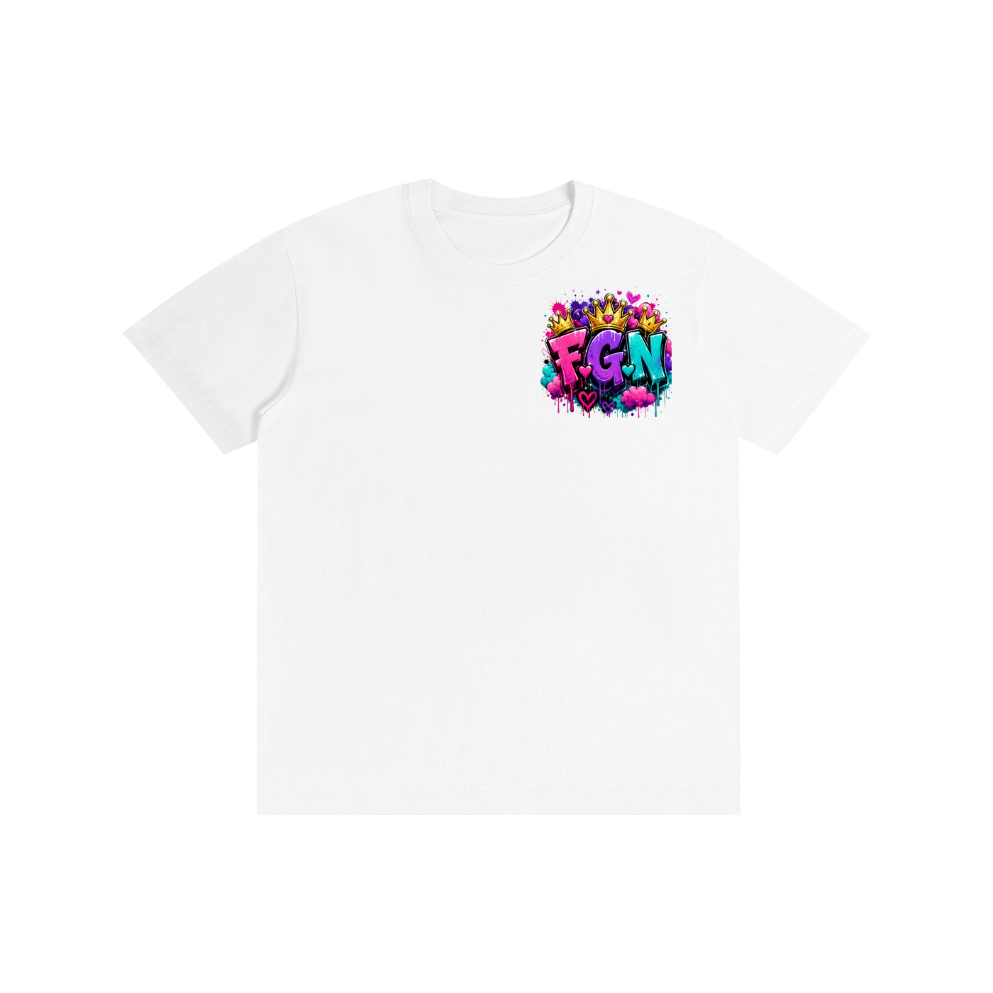 Pure Cotton Unisex T-Shirt w/ Custom FGN Logo Front & Only Real Men...Graphic Design Back