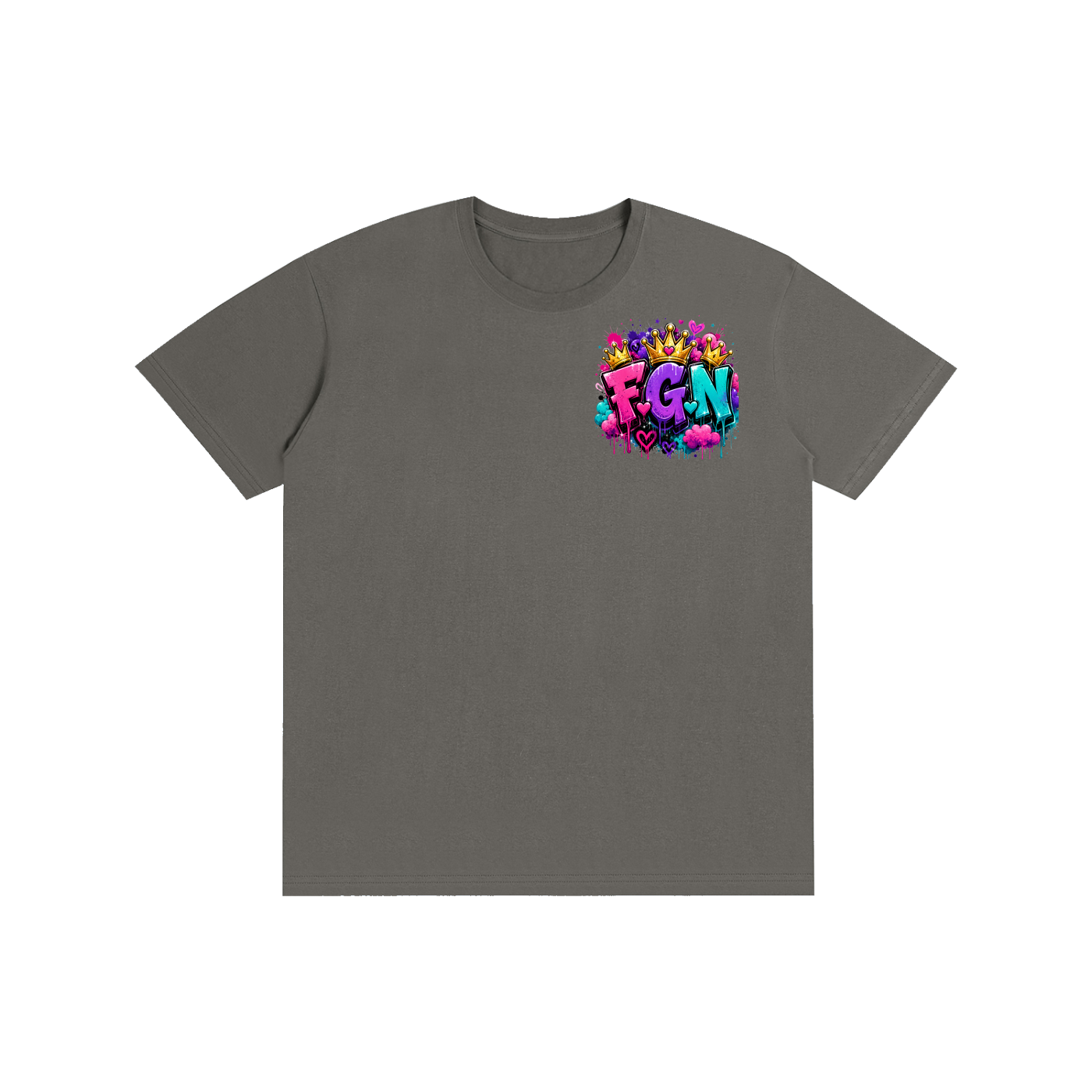 Pure Cotton Unisex T-Shirt w/ Custom FGN Logo Front & Only Real Men...Graphic Design Back