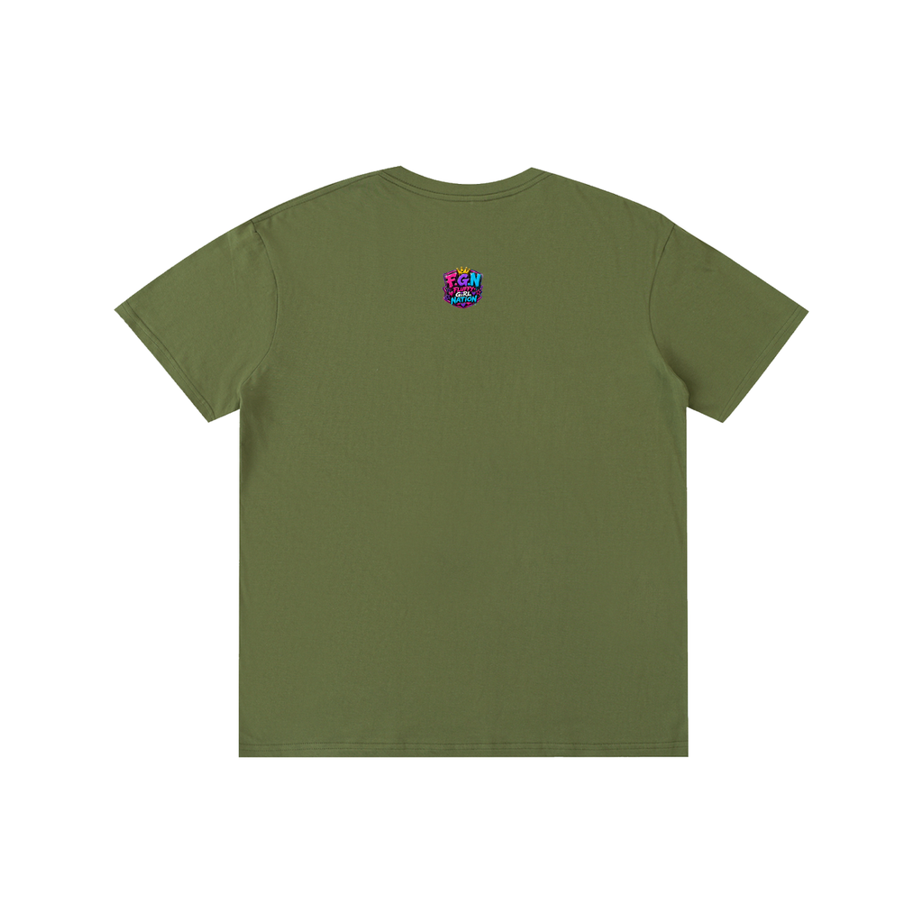 Pure Cotton Unisex T-Shirt w/ Custom Graphic Design_Sorry Slim I'm_Front & FGN Logo_Back