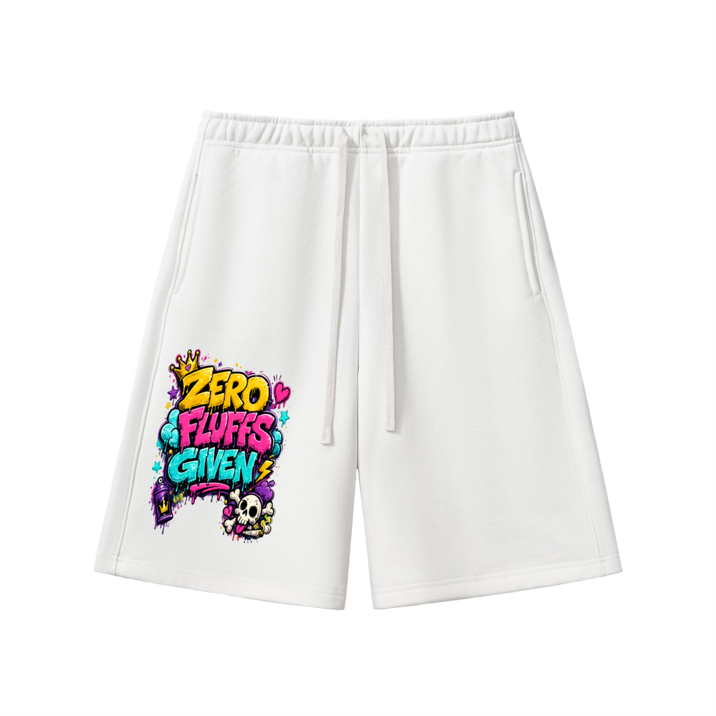 Essential Heavyweight Fleece Shorts w/ Custom Graphic Design Zero Fluffs Given Front