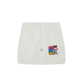 Essential Drawstring Skirt Cute Face Fluffy Waist-Front