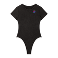 Women's Mineral Wash Crewneck Bodysuit w/ Custom Graphic Design_You Know You Like_Back & FGN Logo_Front